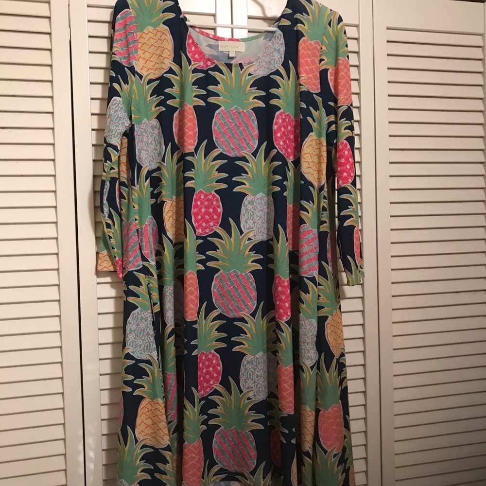 Simply Southern Pineapple Dress